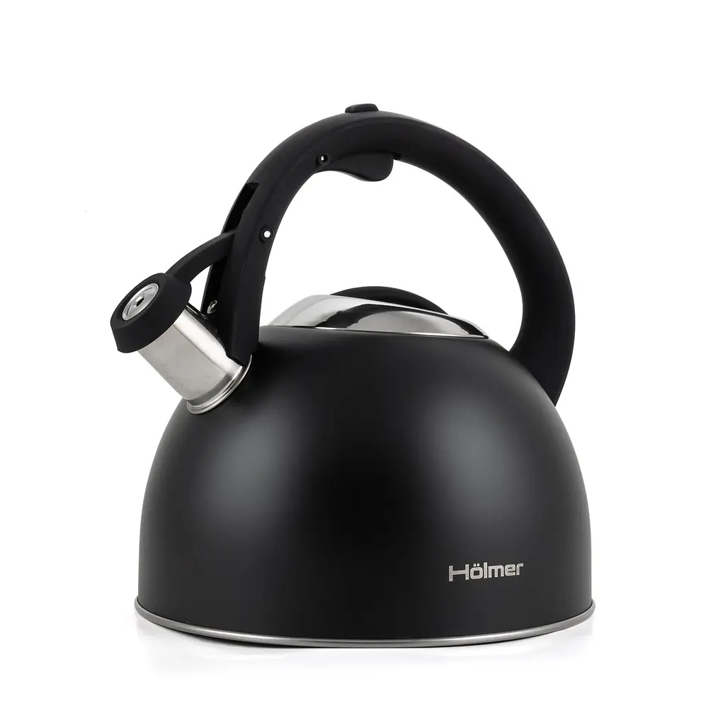 Чайник Holmer зі свистком, 3 л, чорний (WK-1430-BCSB Memory) - фото 2