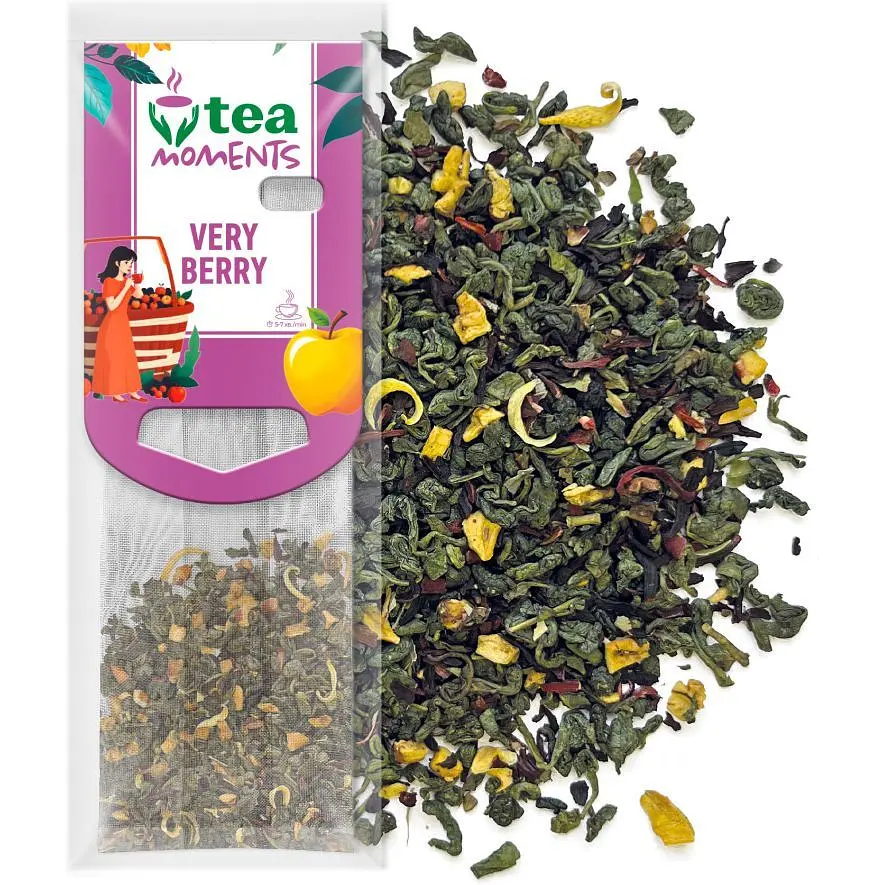 Чай Tea Moments Assorted Fuit Tea 114 г 5 смаків по 10 кадді-пакетів - фото 2