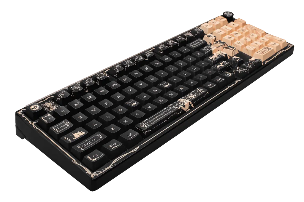 Клавіатура Valkyrie VK99 Pro Dark Scroll RGB Black (VK99PROB) - фото 2