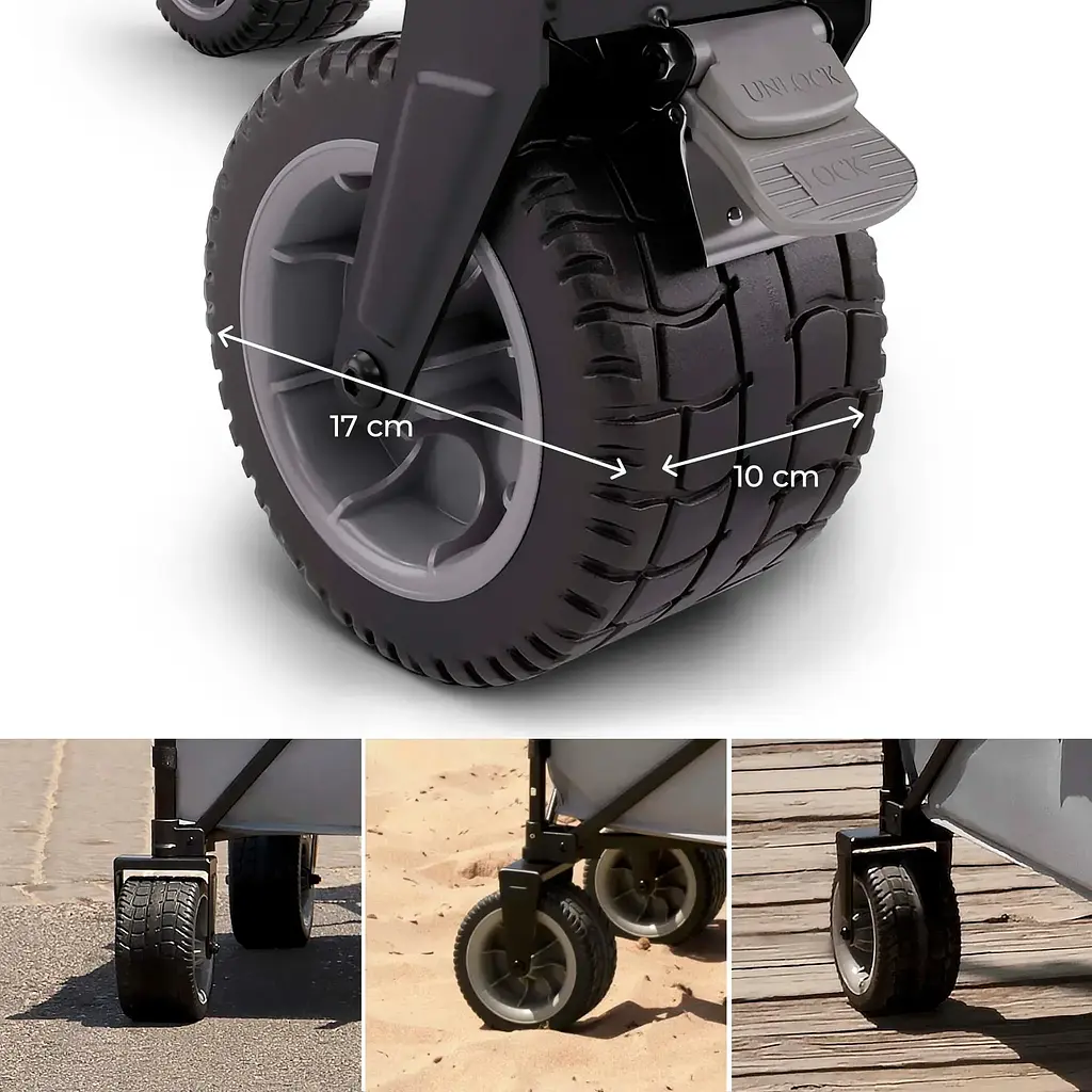 Сложная туристическая тележка Kinderkraft Rollster Mystic Black (KSROLL00BLK0000) - фото 4