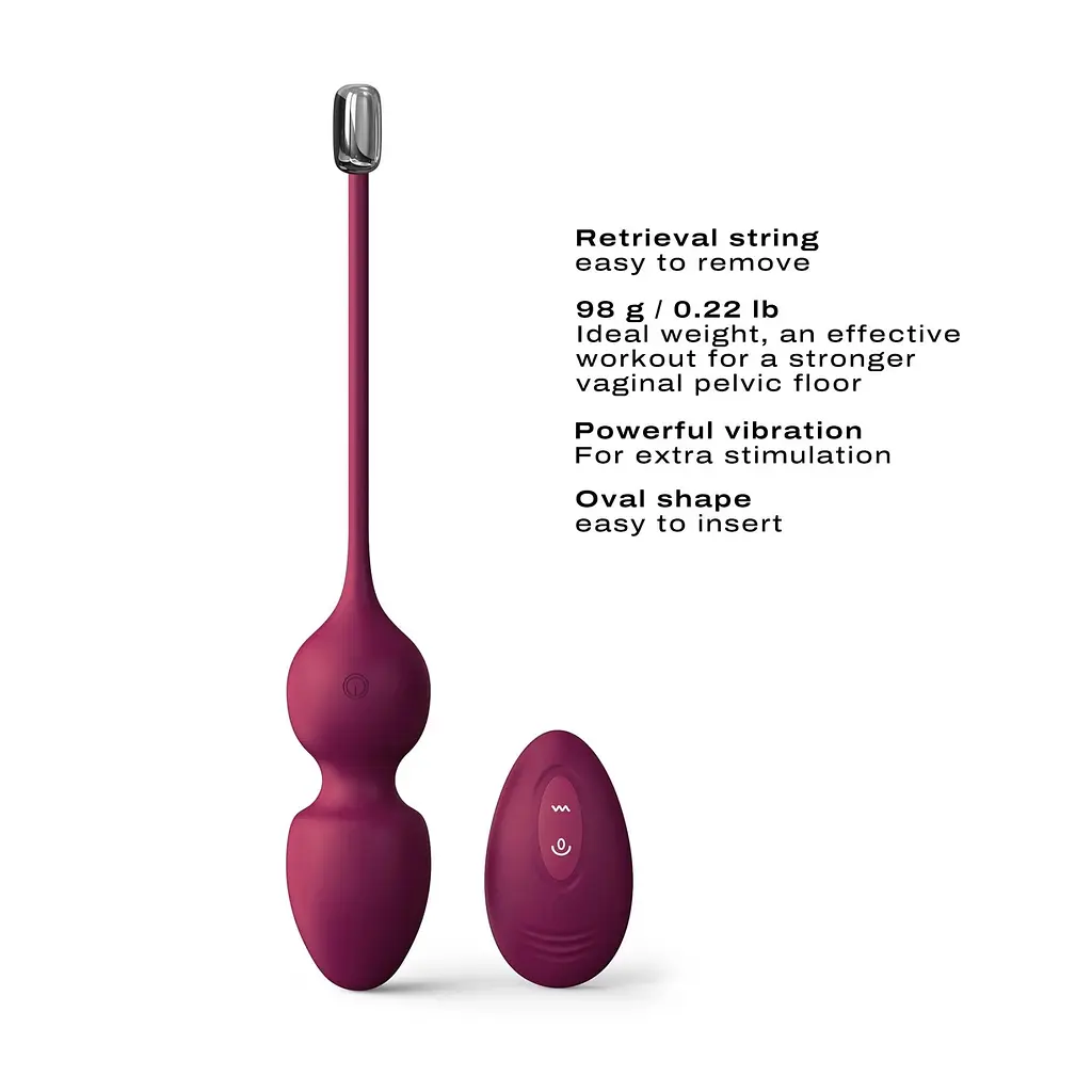 Вагінальні кульки з вібрацією Dorcel LOVE BALLS PLUM Dorcel SO7388 93396 - фото 3