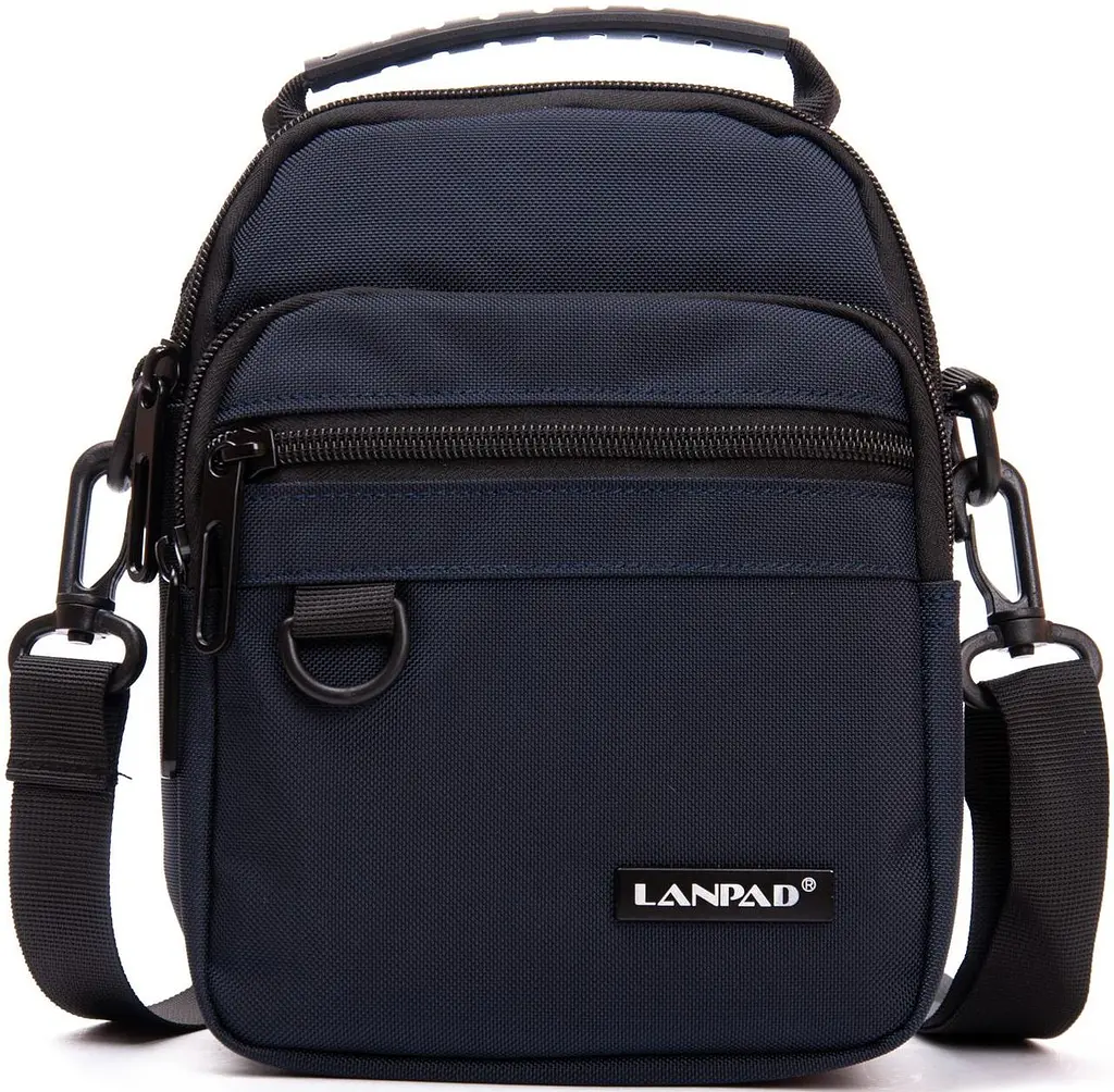 Чоловіча сумка Lanpad на плече Синя