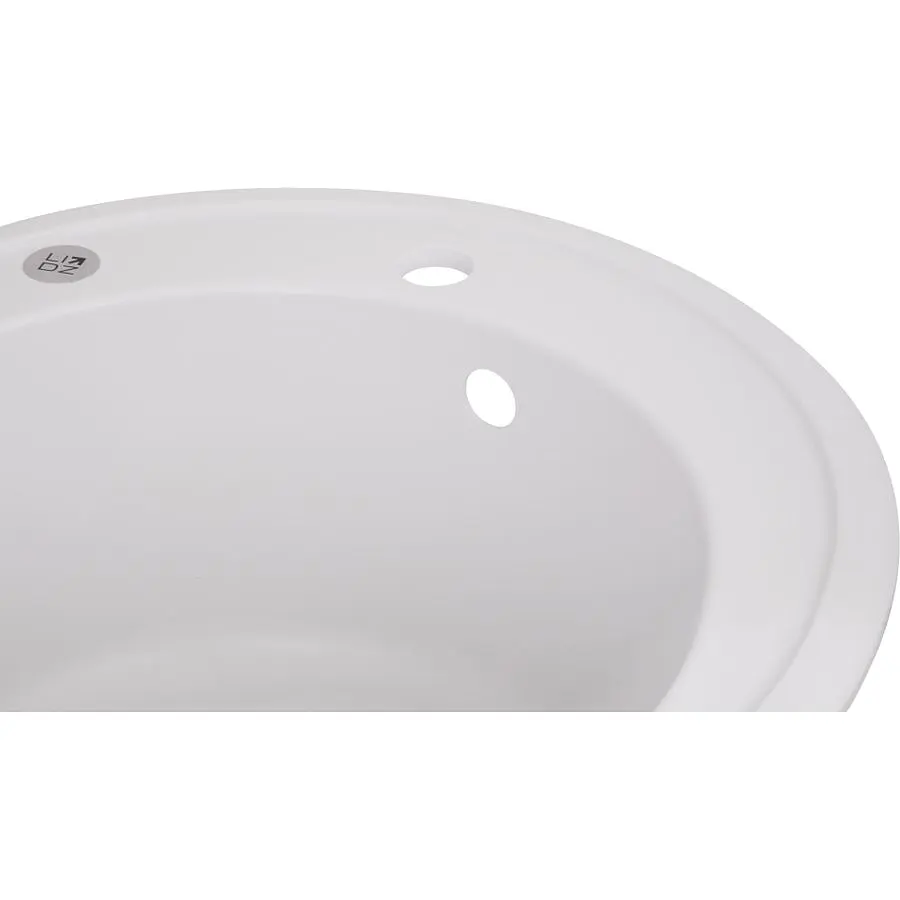 Кухонная мойка Lidz D510/200 WHI-01 белая (LIDZWHI01D510200) - фото 3