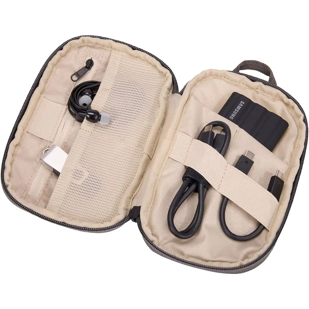 Комплект: Рюкзак Thule Subterra 2 Travel Backpack 26L Vetiver Grey (TH 3205056) + Органайзер Thule Subterra 2 PowerShuttle Small Vetiver Grey (TH 3205039) - фото 16