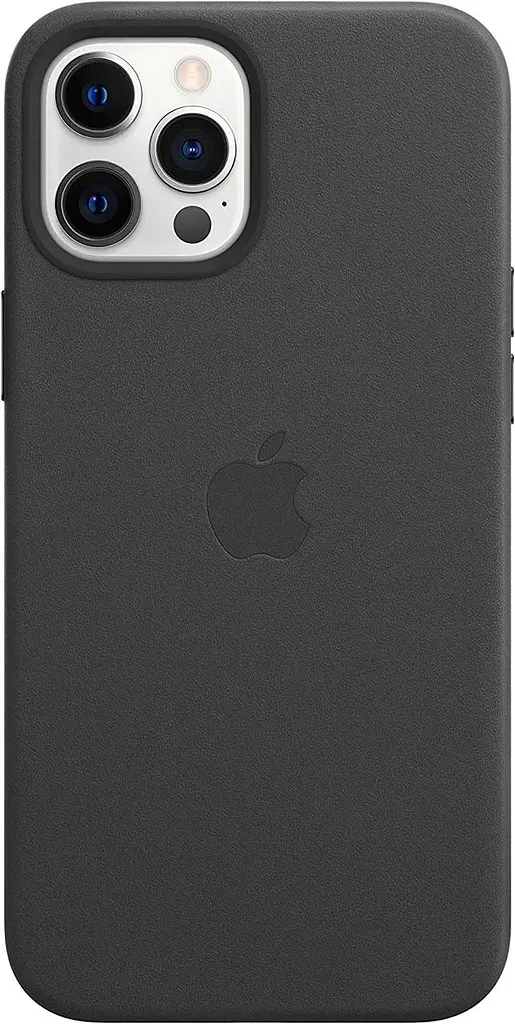 Чохол шкіряний протиударний Leather Case MagSafe MHKM3ZM/A (Original) для Apple iPhone 12 Pro Max (6.7") Black - фото 2