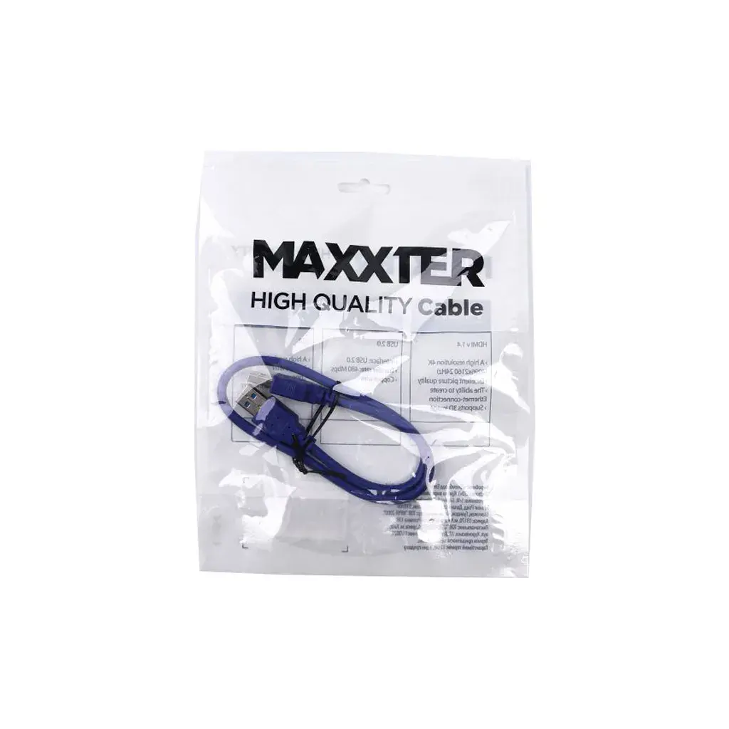 Дата кабель USB 3.0 AM/АM 0.5m Maxxter (U-AMAM3-0,5m) - фото 3