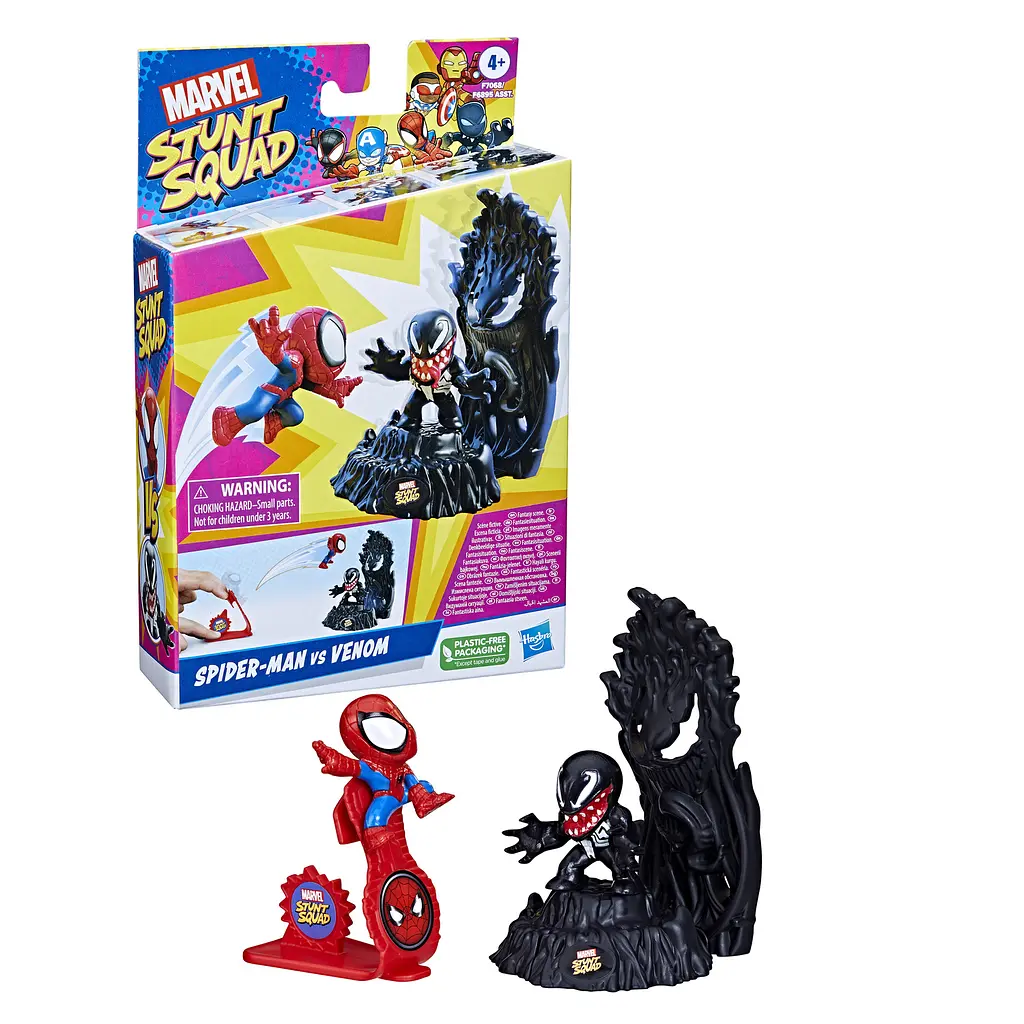 Набір іграшковий Hasbro Marvel Stunt Squad Герой проти лиходія Spider-Man vs Venom (F6895_F7068) - фото 2