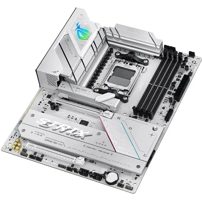 Материнская плата Asus Rog Strix B850-A Gaming WIFI sAM5 B850 4xDDR5 M.2 HDMI DP WiFi BT ATX белый - фото 6