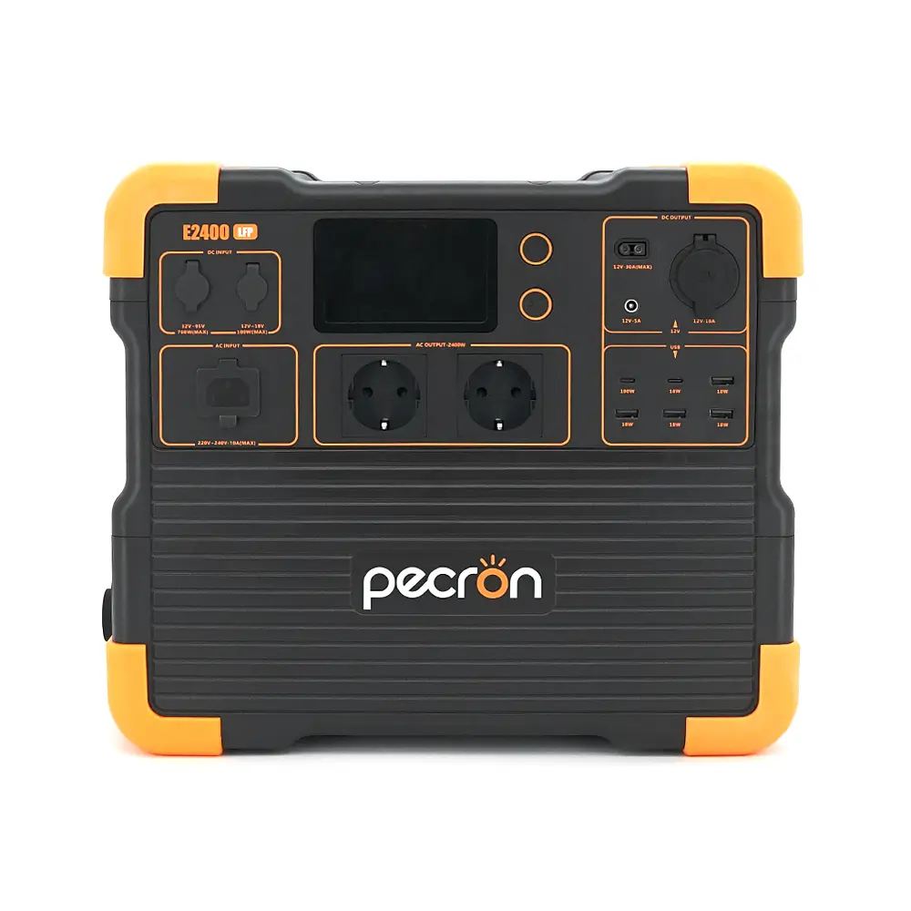 Power station Pecron E2400LFP APP Control, 2048/2400Wh LiFePO4, MPPT 800W max, DC12V-5A, XT60-12V-30A, 3хAC 220, 4xUSB-18W, 2хUSB-C(100W), Fast charge 90min, 376×236×330mm, 20.5kg - фото 2