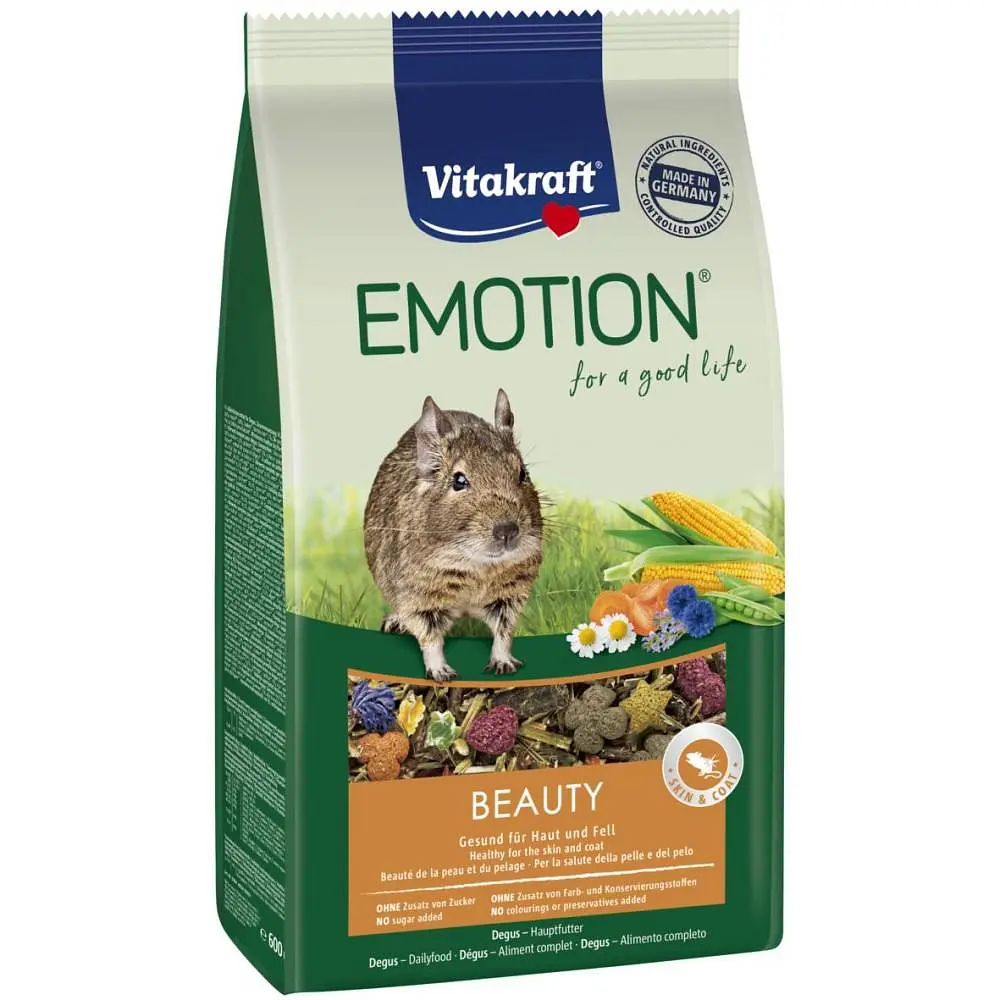 Корм для дега Vitakraft Emotion Beauty Selection 600 г для кожи и шерсти - фото 2