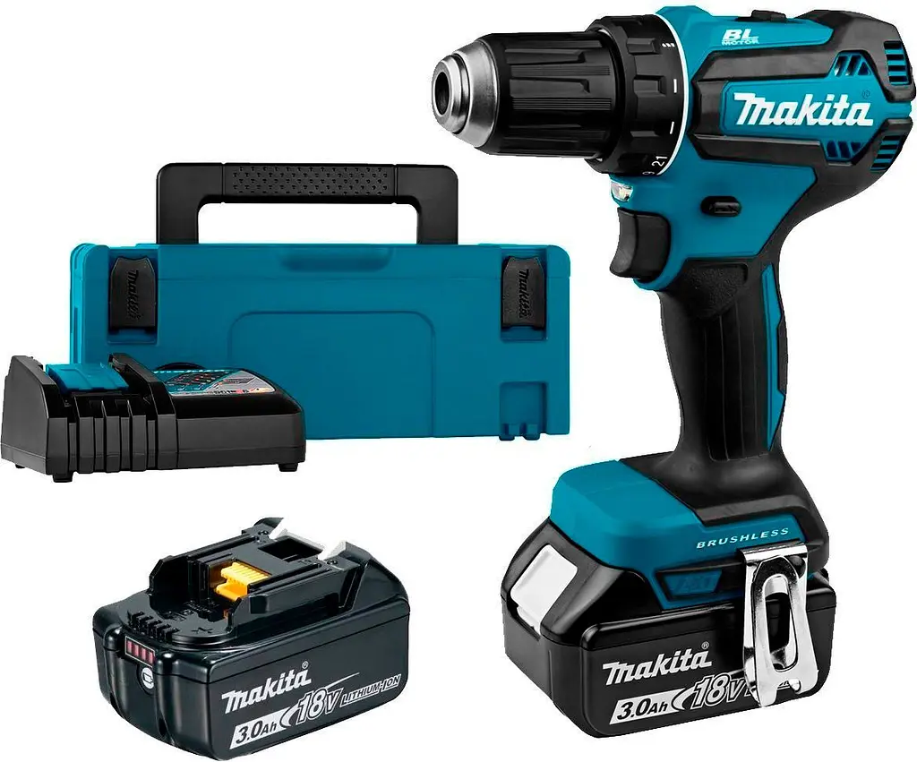 Дриль-шуруповерт Makita DDF485RFJ 18V 2x3Ah [89332] - фото 8