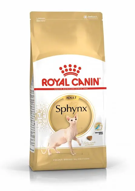 Сухий корм Royal Canin Sphynx Adult для котів породи сфінкс від 12 місяців 10 кг (3182550758857)