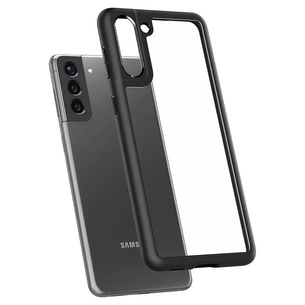 Чохол протиударний прозорий Spigen Ultra Hybrid Crystal ACS02424 для Samsung Galaxy S21 (6.2") Matte Black - фото 9