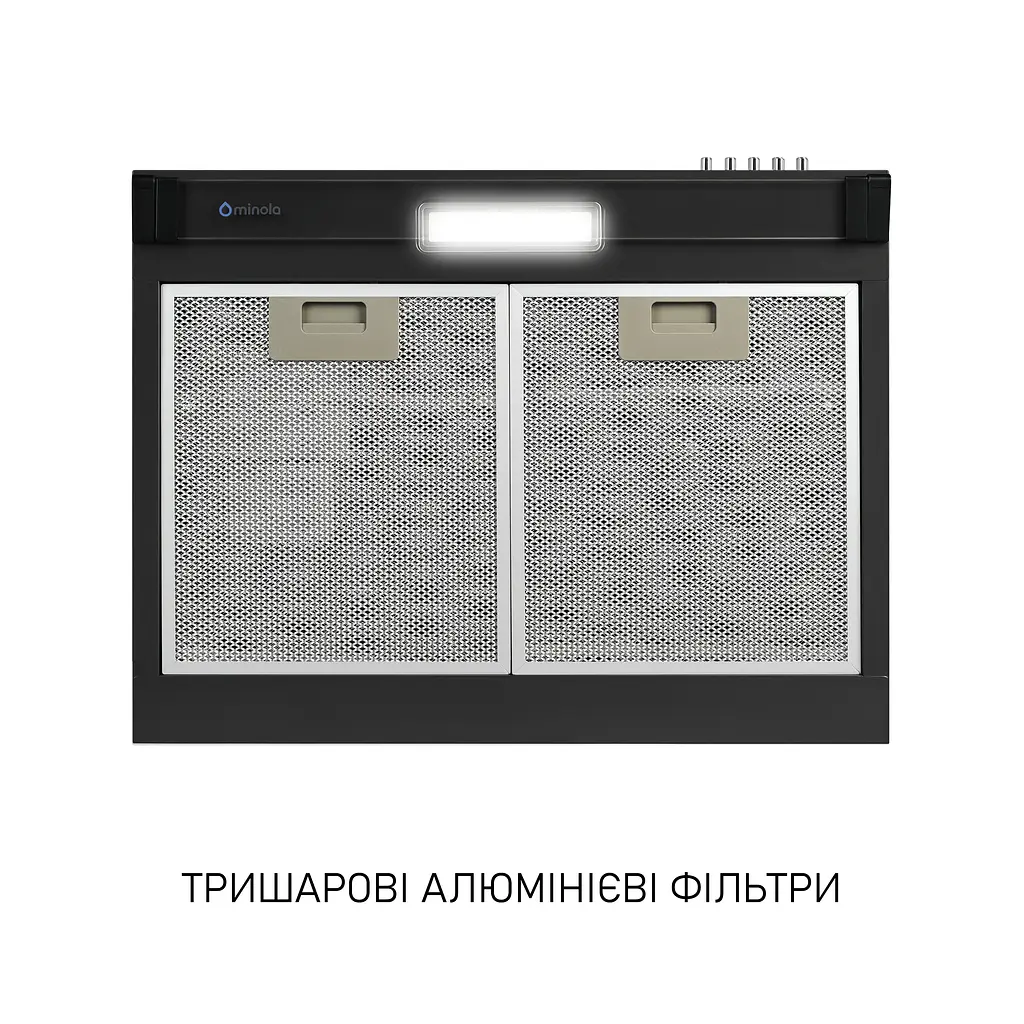 Витяжка плоска Minola HPL 622 BL - фото 6