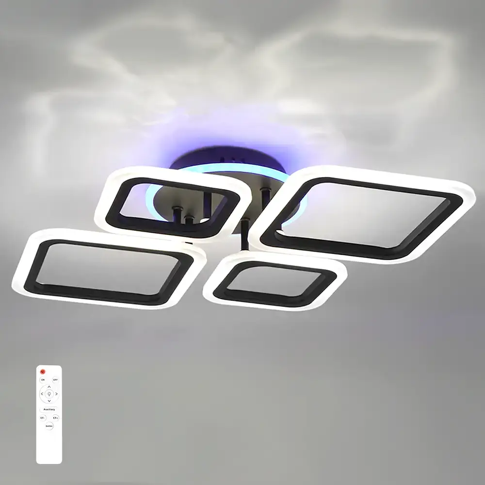 Люстра світлодіодна акрилова / Стельовий LED-світильник X-595 - фото 4