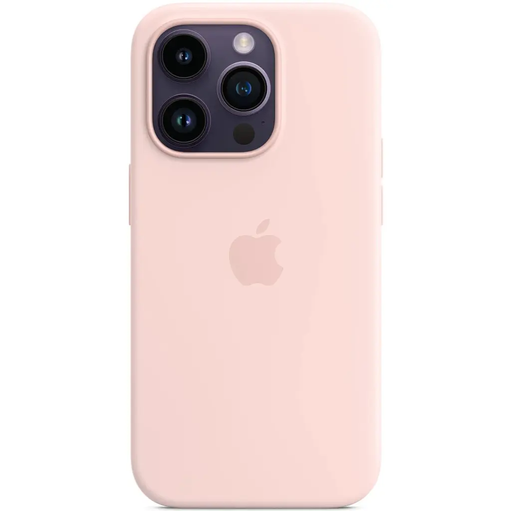 Чохол-накладка Apple Silicone Case with MagSafe для Apple iPhone 14 Pro Chalk Pink (MPTH3) - фото 3