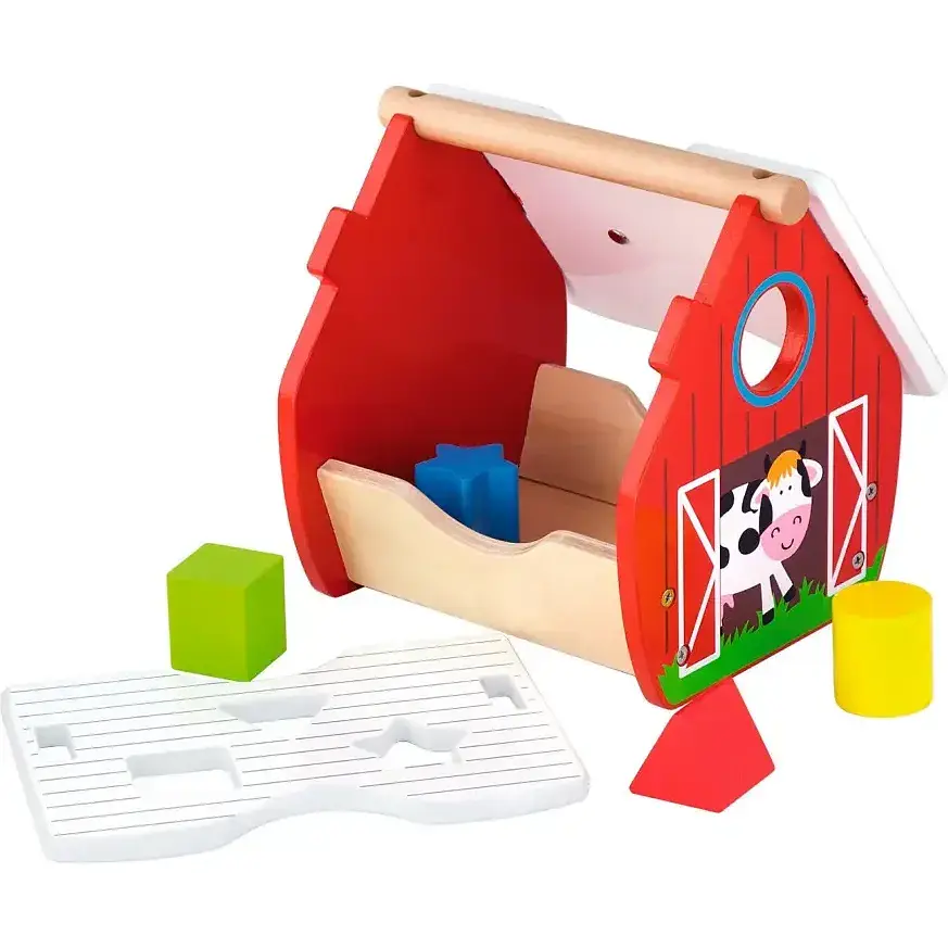 Деревянный сортер Viga Toys Веселый домик (50533) - фото 2