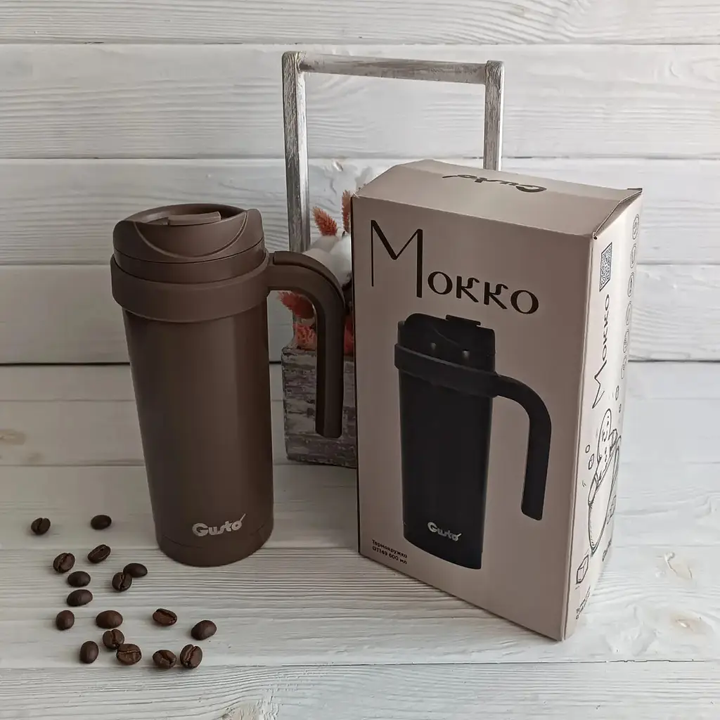 Термокухоль Gusto Мокко GT149 600 мл коричневий - фото 3