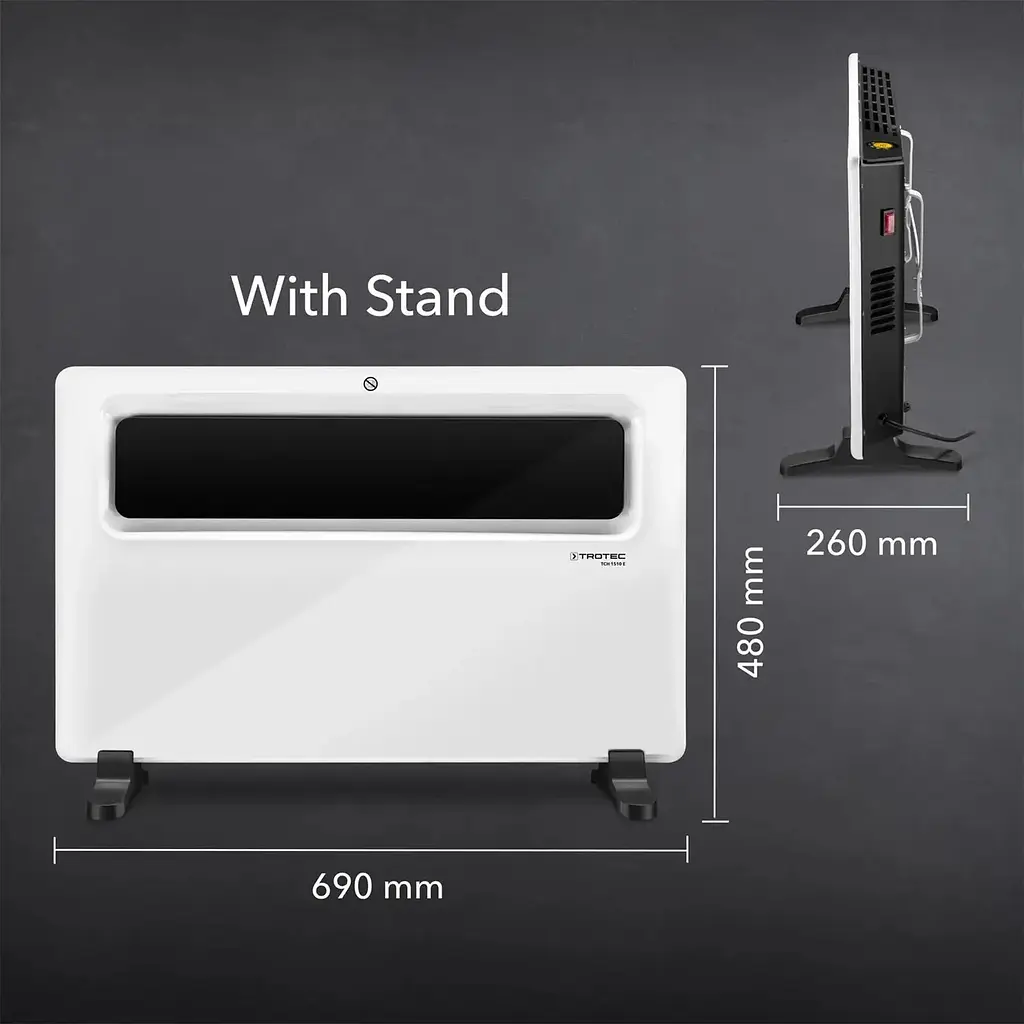 Обігрівач конвектор Trotec TCH 1510 E White 1500W - фото 3