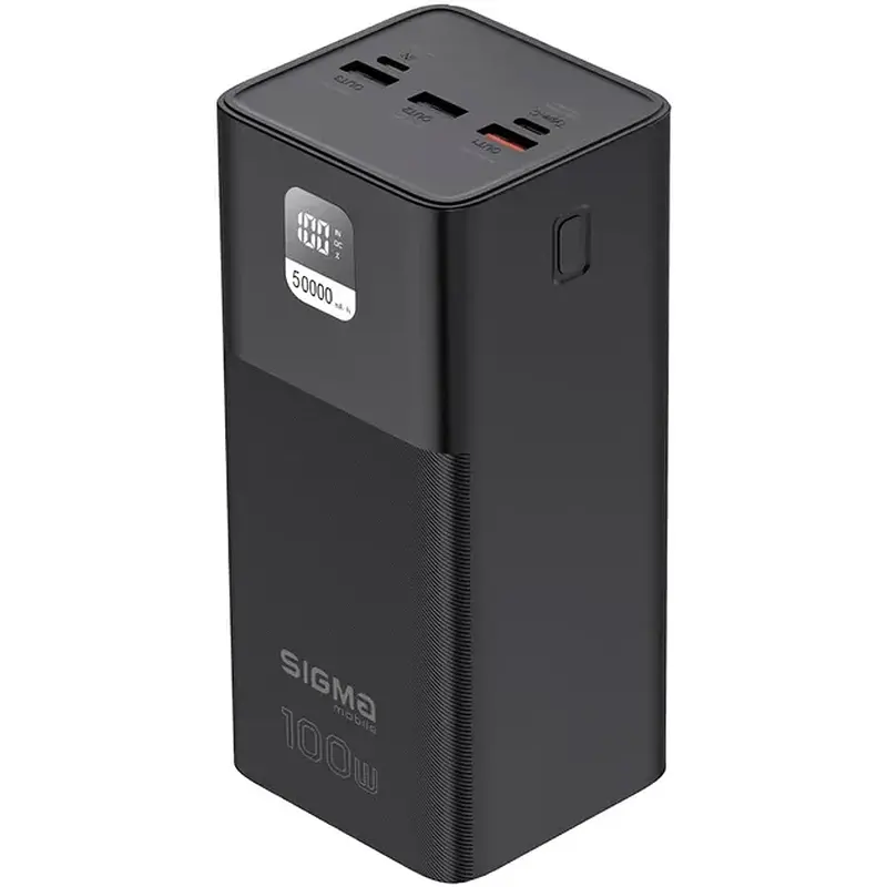 УМБ Sigma mobile X-power SI50A6QLX 50000 mAh 100W Black (4827798741313) - фото 3
