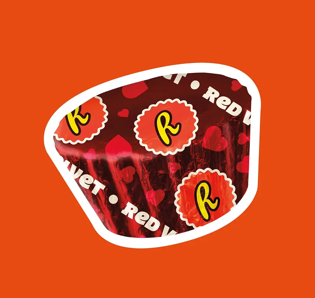 Шоколадні цукерки Reese's Miniatures Red Velvet Cups Valentine's з арахісовою пастою 263г - фото 4