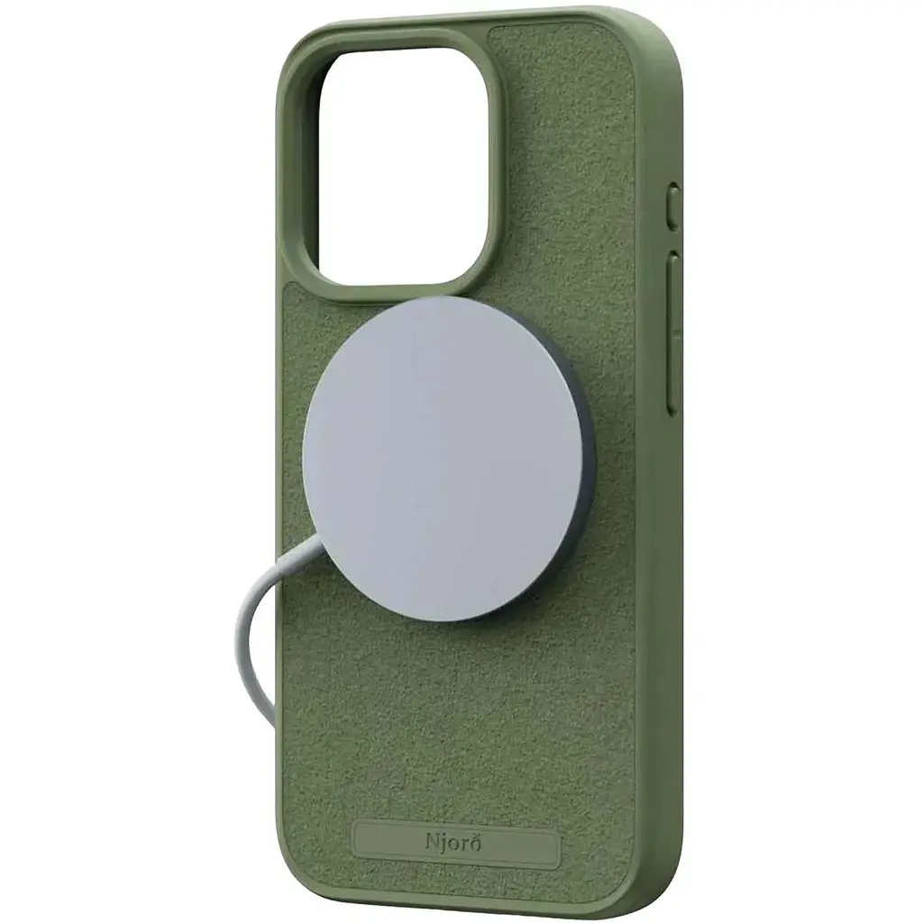 Чехол-накладка Njord Suede MagSafe Case Olive для iPhone 15 Pro Max (NA54SU06) - фото 5