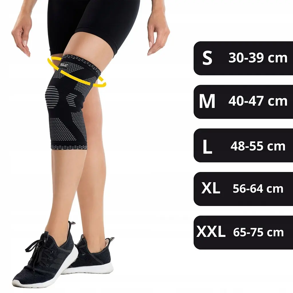 Фіксатор (бандаж) для коліна 4FIZJO 1 шт 4FJ0453 Size M (P-5907739317889) - фото 3