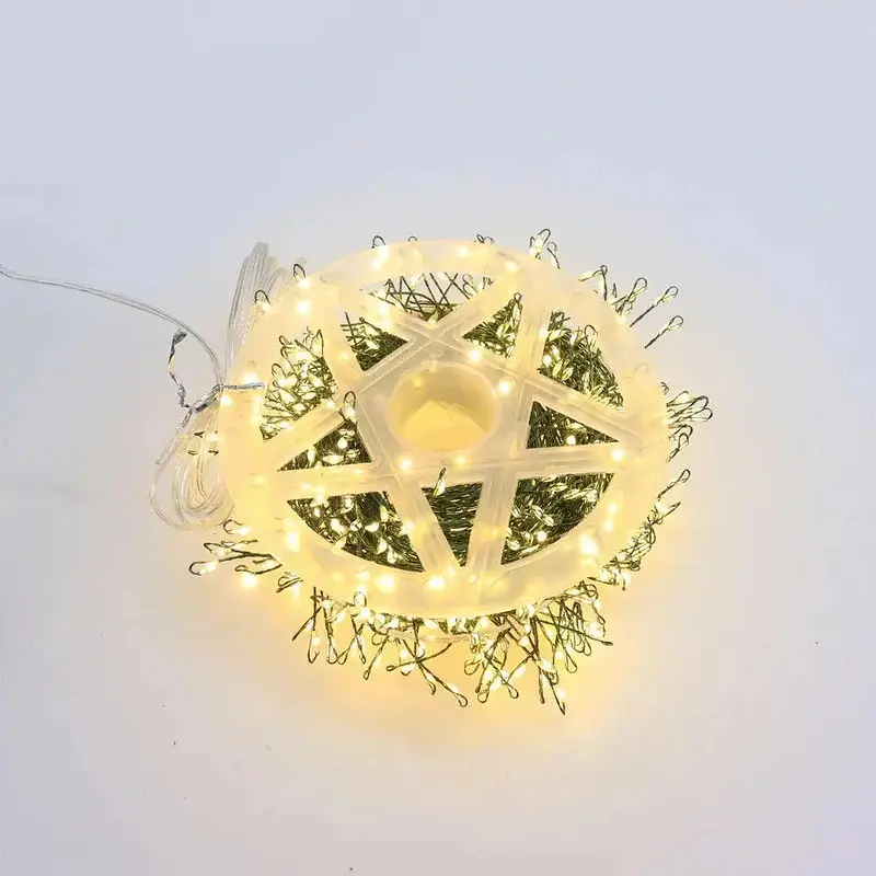 Гірлянда XPRO Роса феєрверк 20 м, 600 LED + пульт, Теплий білий (234575632_844) - фото 8
