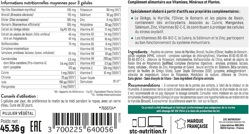 Комплекс STC Nutrition 33 Vitamins & Antioxydants 90 капсул - фото 2