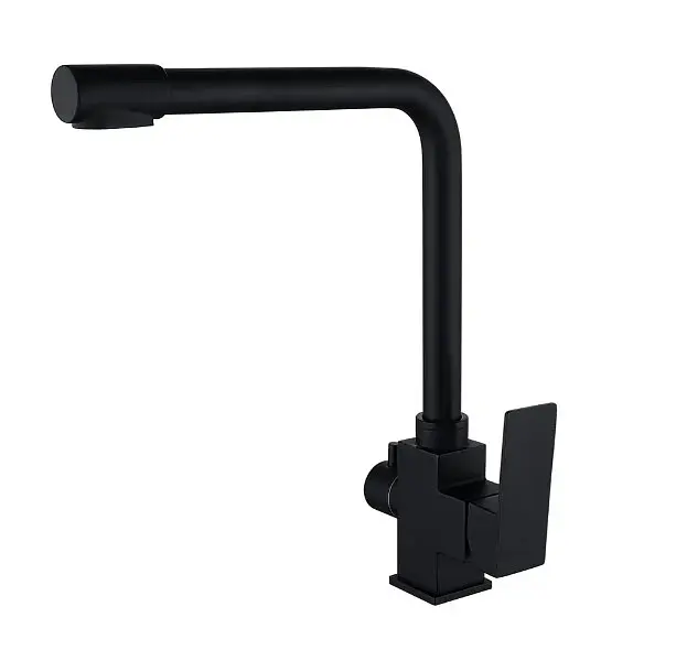 Змішувач для кухні WEZER з підлкюченням до фільтру PRO4C-02-BLACK