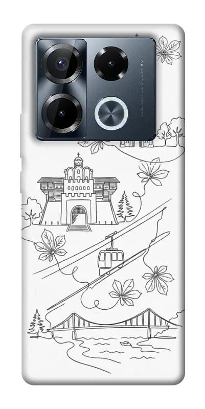 TPU чохол Demsky Kyiv spirit для Infinix Note 40 Pro 4G