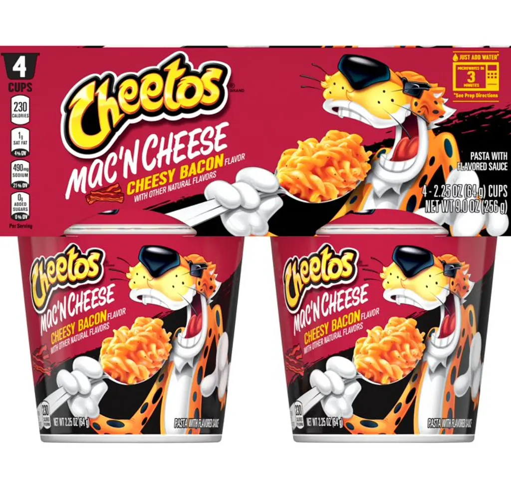 Макарони з сиром та беконом Cheetos Mac'n Cheese Cheesy Bacon Flavor 4 x 64г
