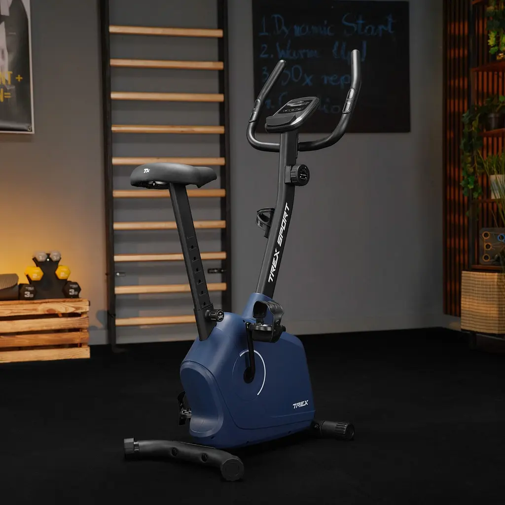Велотренажер Trex Sport TX-380MB Rigon магнітний темно-синій - фото 16