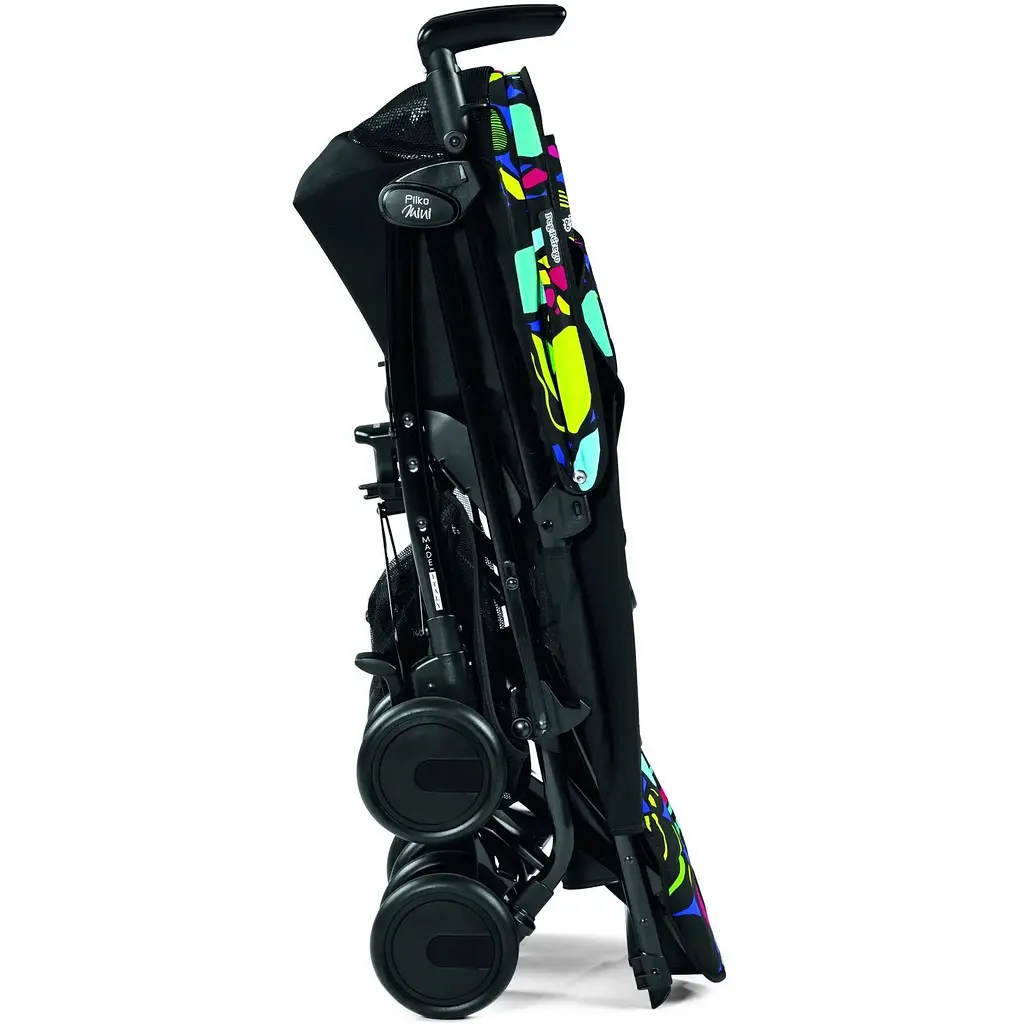 Коляска Peg-Perego Pliko Mini Classico Manri, чорна з малюнком (IPKR280035RO01MK01) - фото 5