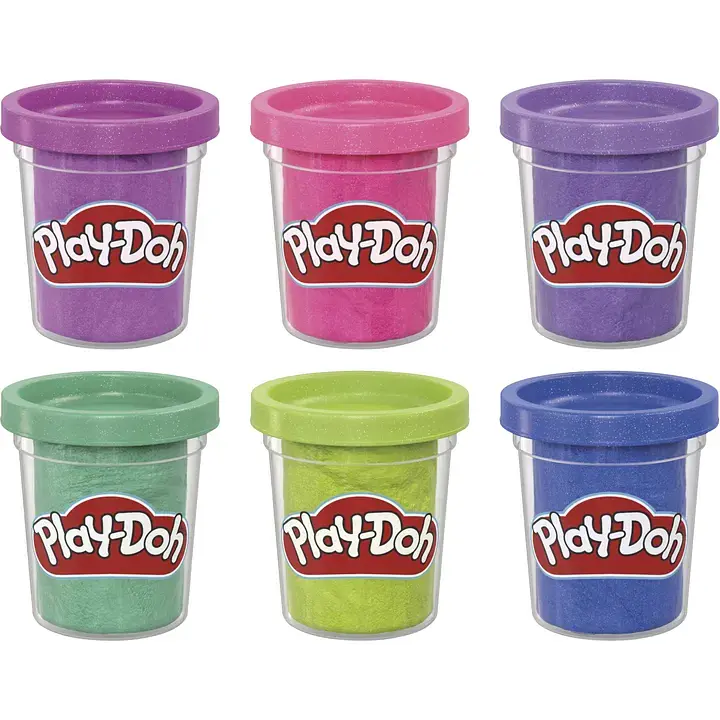 Набор пластилина Hasbro Play-Doh Блестящая коллекция 6 баночек (F9932) - фото 3