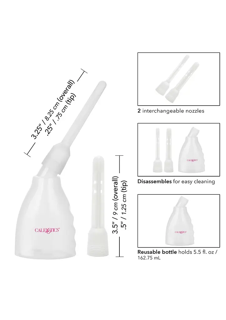 Анальный душ California Exotic Novelties Ultimate Douche 162 мл (белый) - фото 8