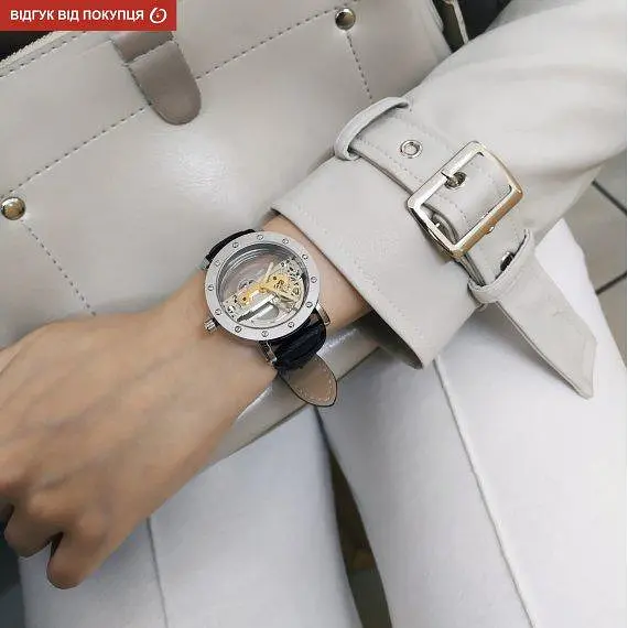 Жіночий наручний годинник Forsining Air Silver II - фото 6