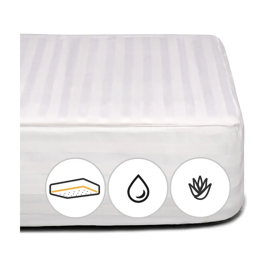 Наматрацник MirSon бавовняний Royal Pearl Waterproof Cotton Aloe Vera 274/3 150x200 см (2200000378750)