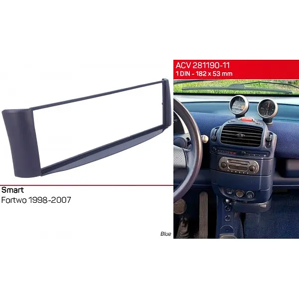 Перехідна рамка ACV Smart ForTwo 281190-11 - фото 6