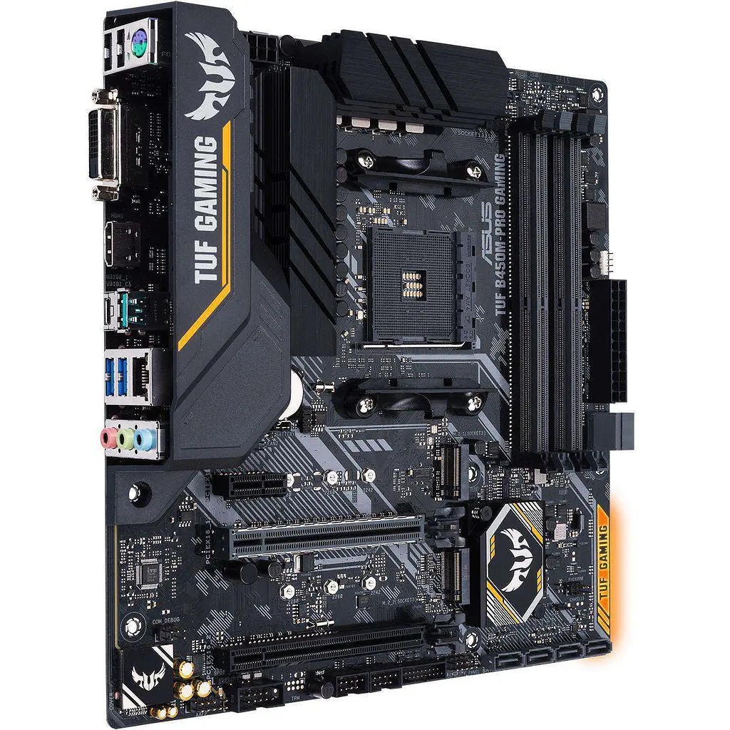 Материнская плата ASUS TUF Gaming B450M-PRO GAMING (TUF B450M-PRO GAMING) (Socket AM4, AMD B450, Micro-ATX) Б/у - фото 4
