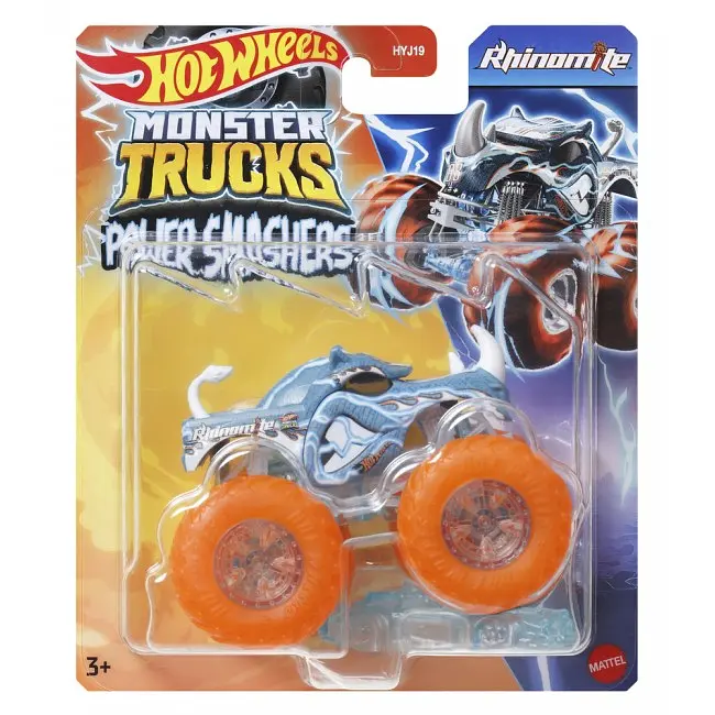 Базовая машинка-внедорожник Hot Wheels Monster Trucks Power Smashers 1:64 в ассортименте (HYJ19) - фото 7