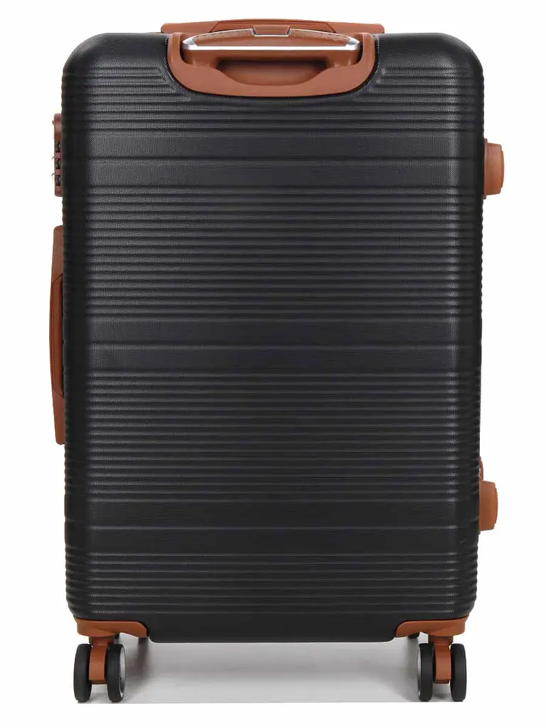 Валіза середня M ABS-пластик Worldline Airtex 629 67×45×27см 74л Чорна - фото 4