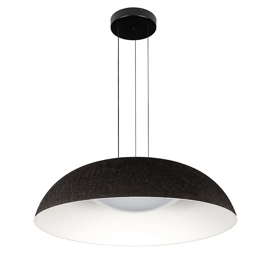 Сучасна підвісна LED-люстра Levistella 781PL3953 (600) BK+WH чорна 46W - фото 2
