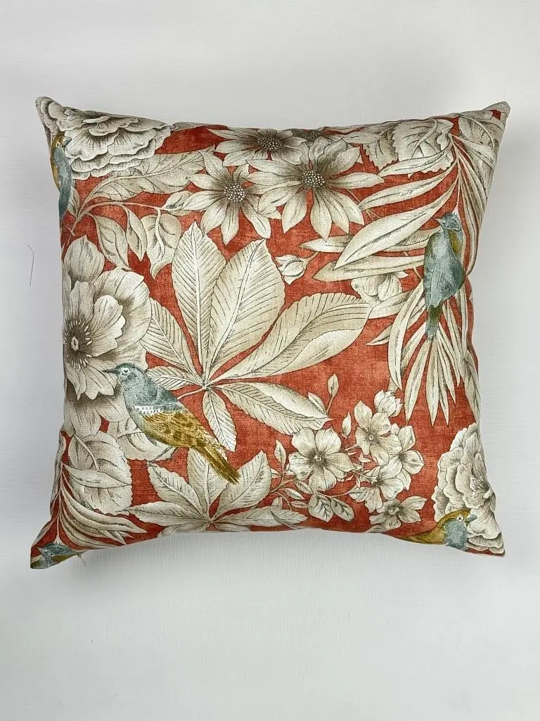 Подушка декоративная Прованс Птичка на терракоте 45х45 см (34783) - фото 2