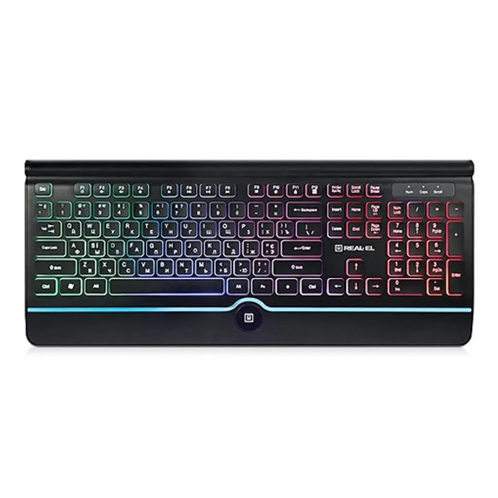 Клавіатура REAL-EL 8000 Comfort Backlit Black (EL123100033)