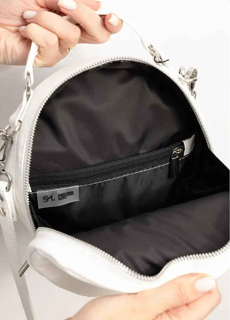 Сумка кроссбоді Sambag Bale MZN білий 20 х 20 х 10 см (52200008) - фото 5