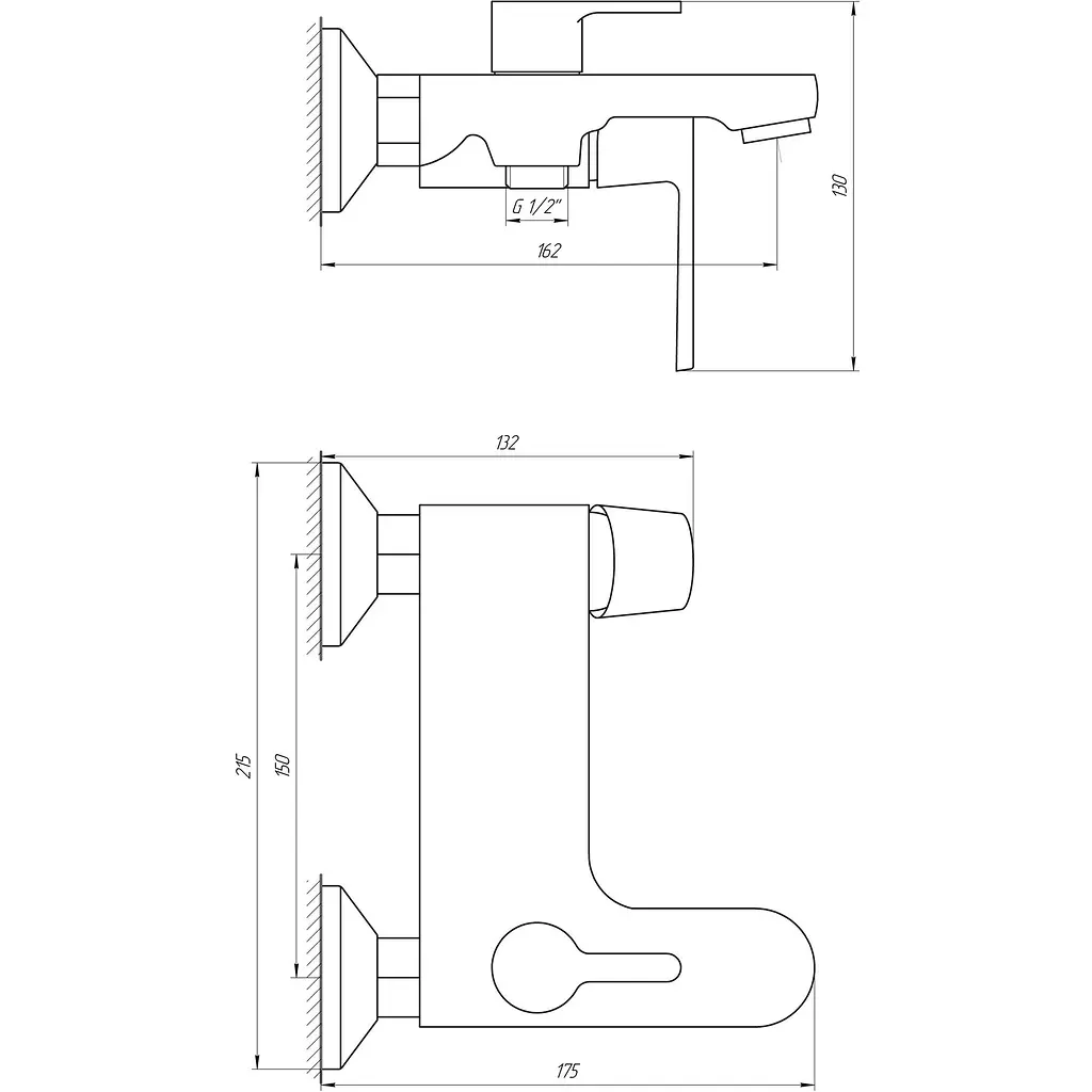 Змішувач для ванни Globus Lux Laguna GLA-0102N-10-BB - фото 4