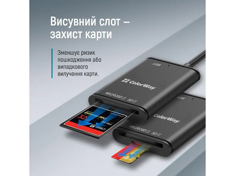 Картрідер ColorWay USB-C Black (CW-CR-02) - фото 8