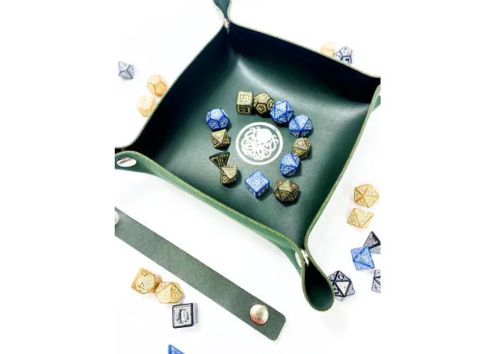 Настольная игра Планета Ігор Лоток для кубиков Ктулху (зеленый) (Dice tray Cthulhu green) (pi-dt010) - фото 5