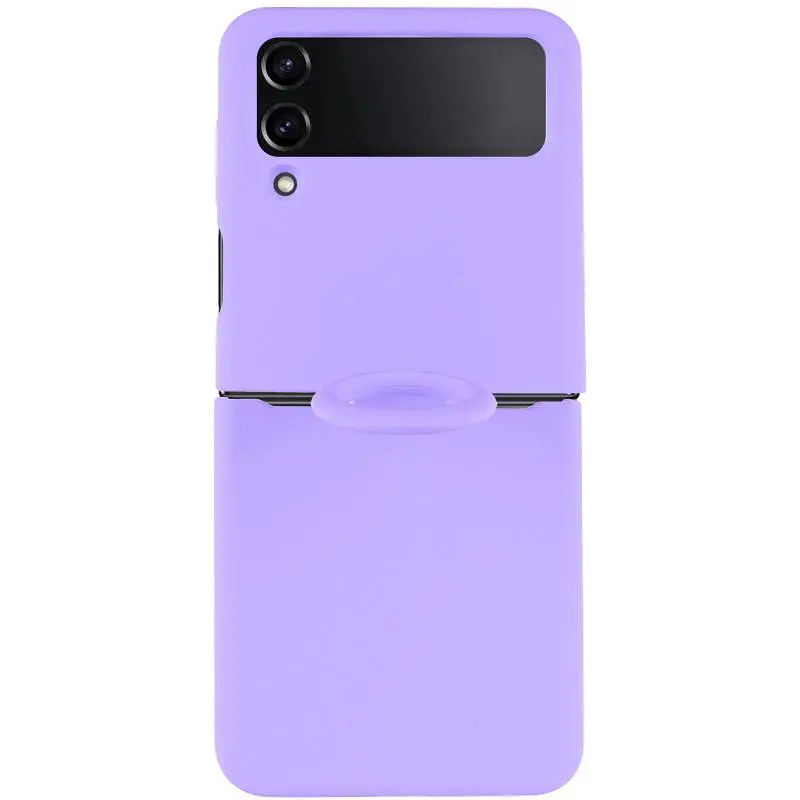 Чохол Foldables Silicone Cover Lakshmi (AAA) для Samsung Galaxy Z Flip4 Бузковий / Dasheen - фото 2